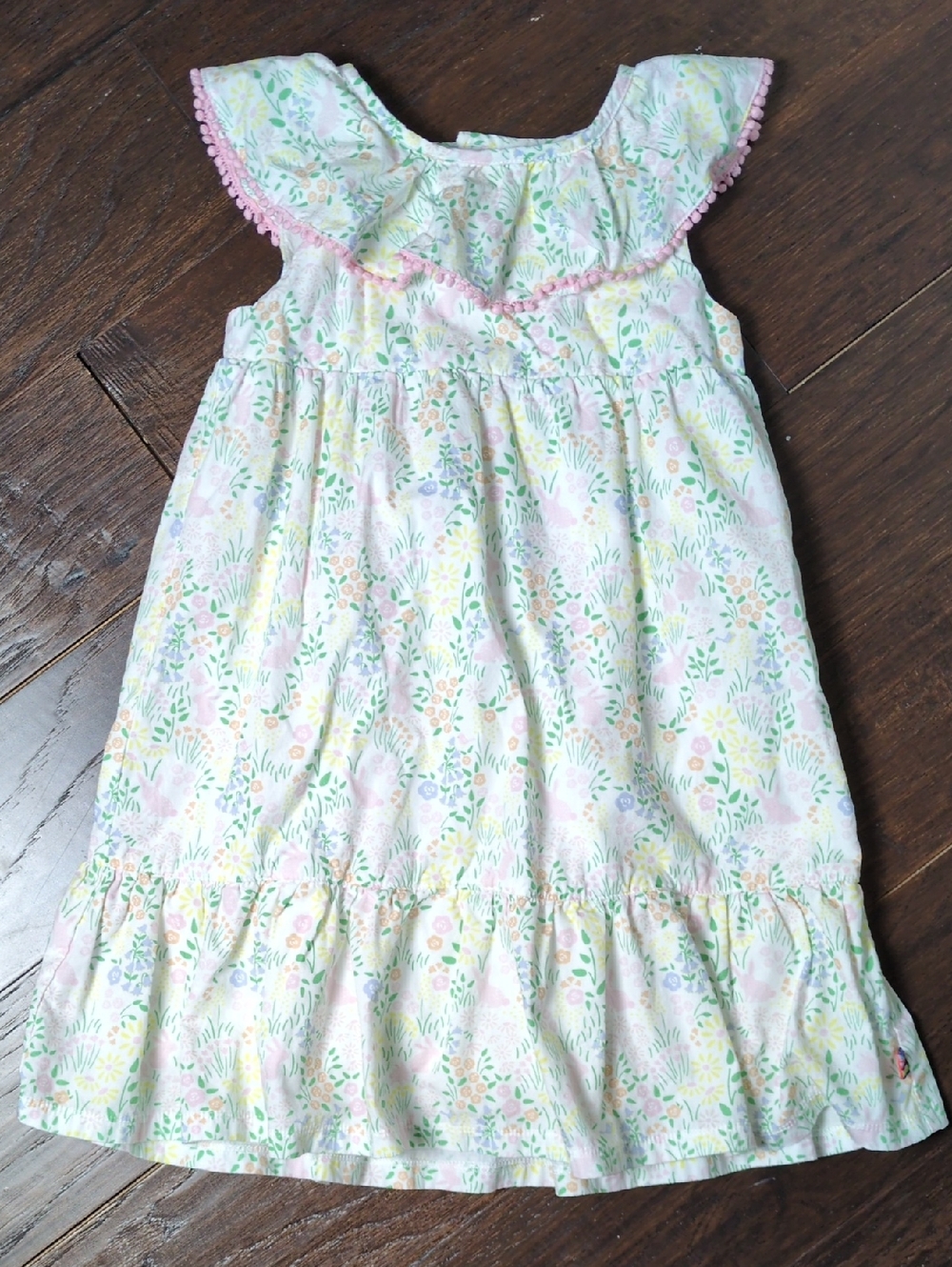 Magnetic Me Floral Cotton Dress in Hoppy Garden Size 3t